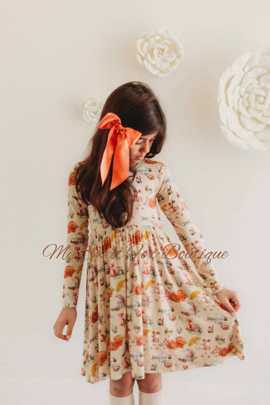 Woodland Haven Bamboo Twirl Dress: 4T