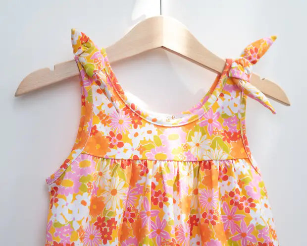 Vintage Floral Toddler Girls Dress   Dress by Strawberry Jam Kids