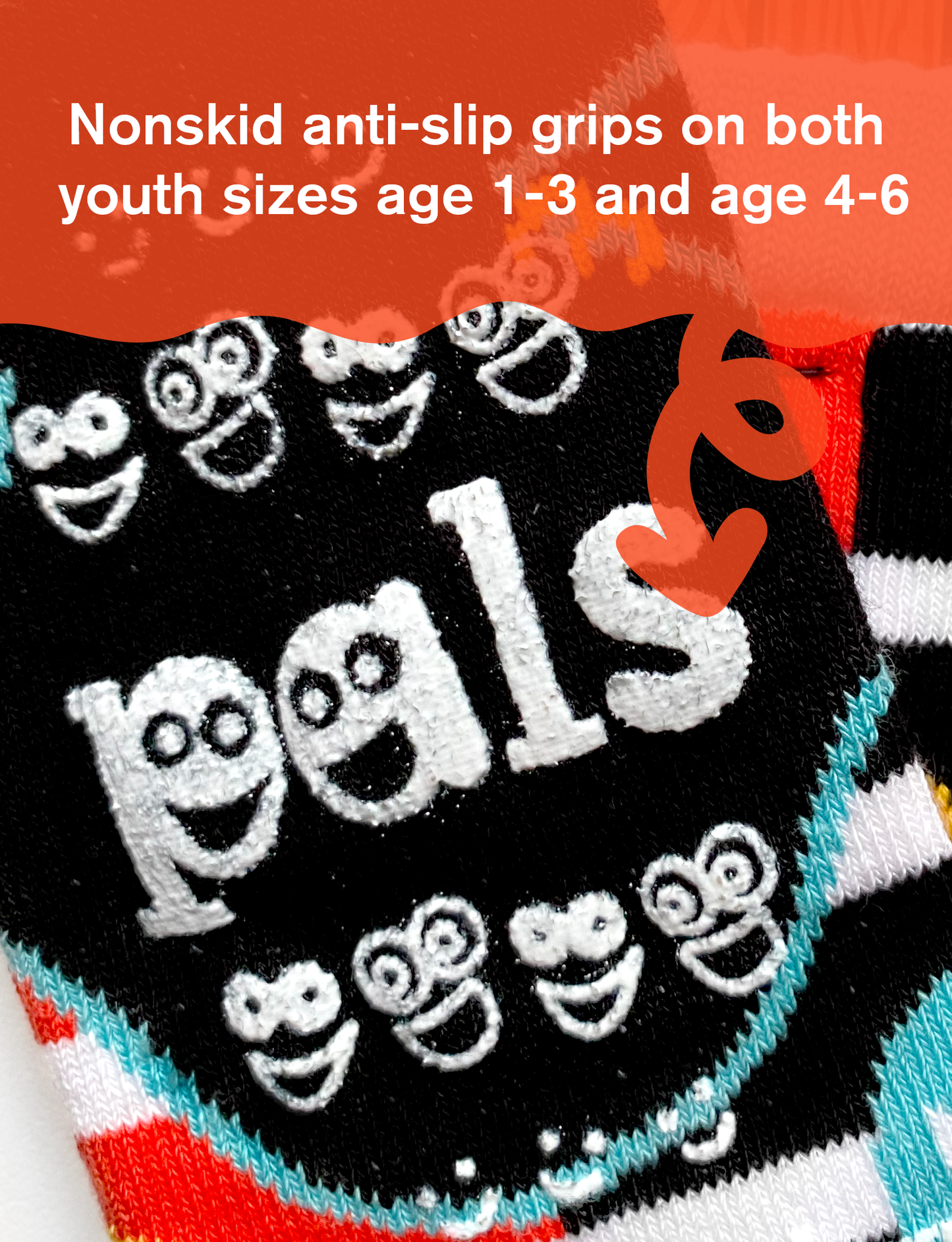 Julius & Skurvy - Fun Non-Slip Kids Socks (Limited Edition): KIDS SMALL